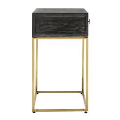Chevet Blackbone gold 1-tiroir
