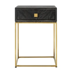 Chevet Blackbone gold 1-tiroir