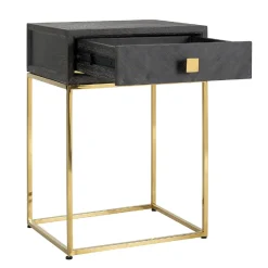 Chevet Blackbone gold 1-tiroir