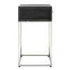 Chevet Blackbone silver 1-tiroir