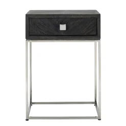 Chevet Blackbone silver 1-tiroir