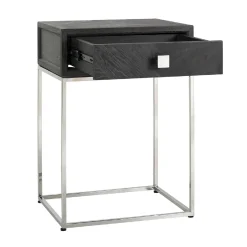 Chevet Blackbone silver 1-tiroir