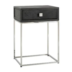 Chevet Blackbone silver 1-tiroir