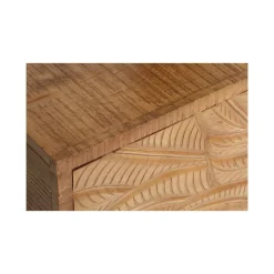 Chevet gauche sculpté en bois massif manguier - Floria