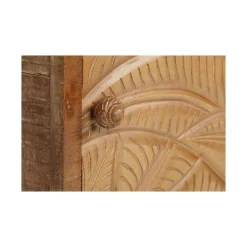 Chevet gauche sculpté en bois massif manguier - Floria