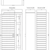 Colonne bibliothèque bois bicolore - Charnière gauche | Manguier Herods
