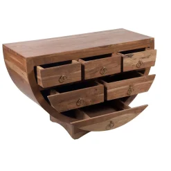 Commode 6 tiroirs en acacia massif | Moon III