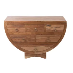Commode 6 tiroirs en acacia massif | Moon III