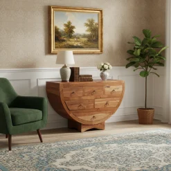Commode 6 tiroirs en acacia massif | Moon III