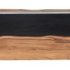 Commode 3 tiroirs en bois massif acacia - Black