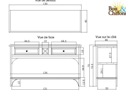 Console 2 tiroirs | Manguier Pondicherry