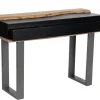Console 3 tiroirs en bois massif acacia - Black
