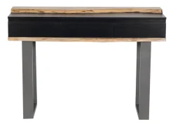 Console 3 tiroirs en bois massif acacia - Black