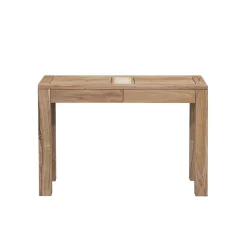 Console bois nature plateau cannage | Acacia Tatoo II