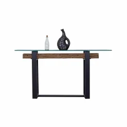 Console bois recyclé et métal | Bois recyclé Sufa