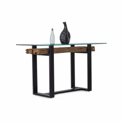 Console bois recyclé et métal | Bois recyclé Sufa