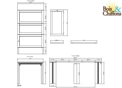 Console extensible miel | Acacia Katan