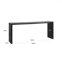 Console Oakura noire 200