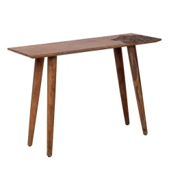 Console plateau sculpté bois massif | Manguier Adir
