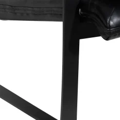 Damo Fauteuil Noir | Leather