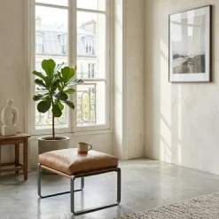 Damo Pouf | Leather