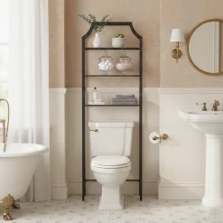 Etagere 4 etageres ouvertes en verre | Salem