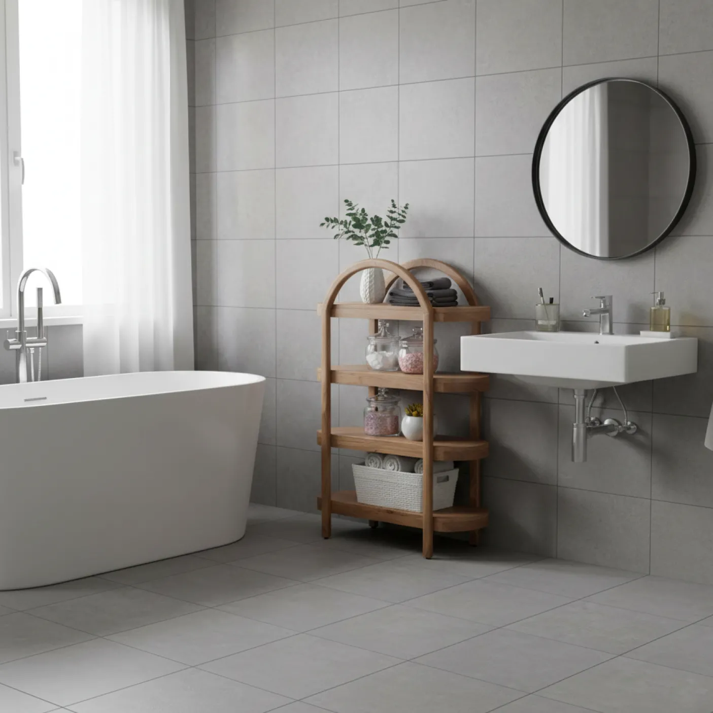 Etagere 4 étagères ouvertes | Acacia Finely