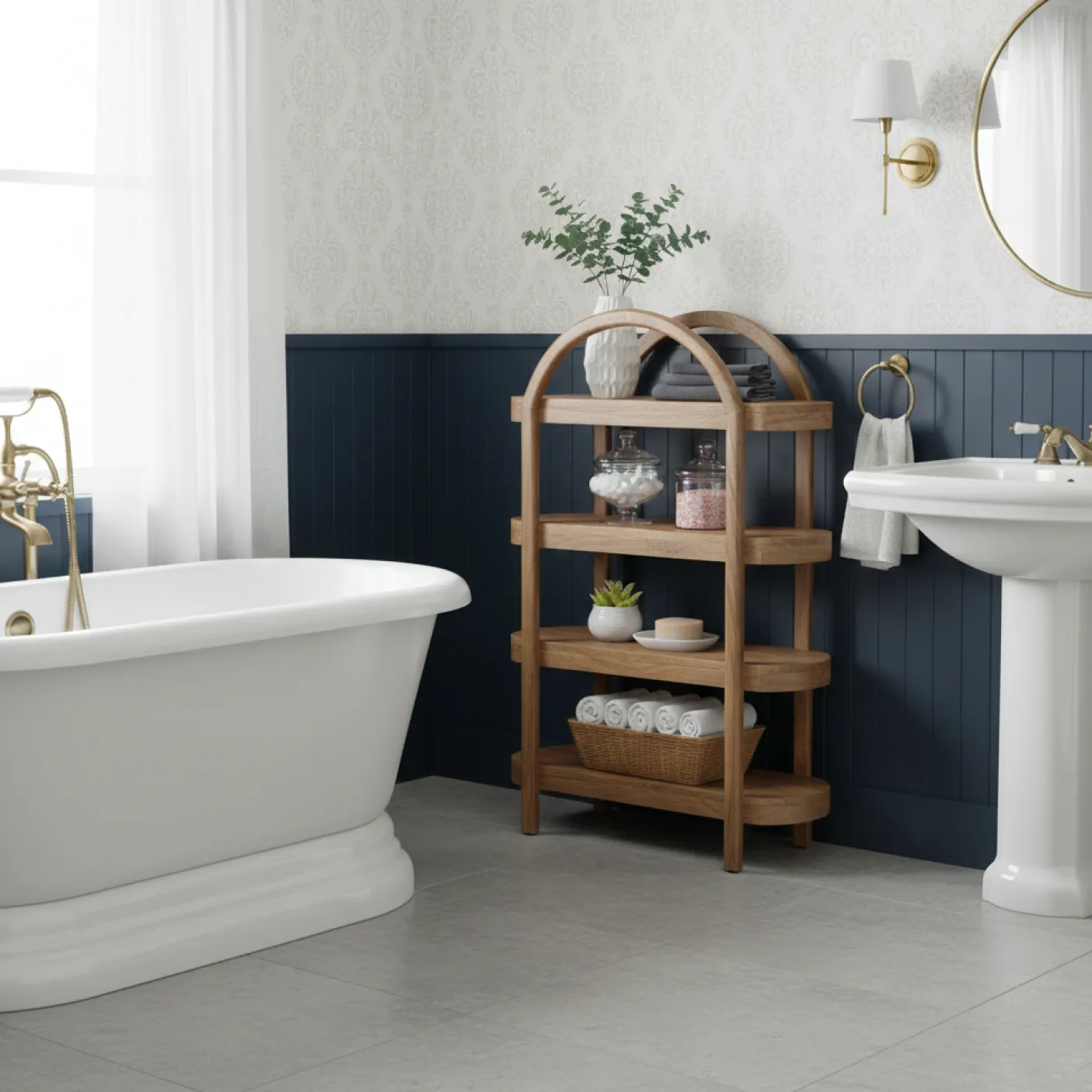Etagere 4 étagères ouvertes | Acacia Finely