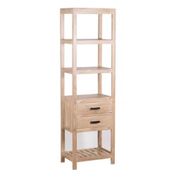 Etagere colonne 2 tiroirs | Acacia Harpley