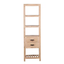 Etagere colonne 2 tiroirs | Acacia Harpley