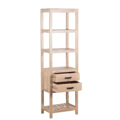 Etagere colonne 2 tiroirs | Acacia Harpley