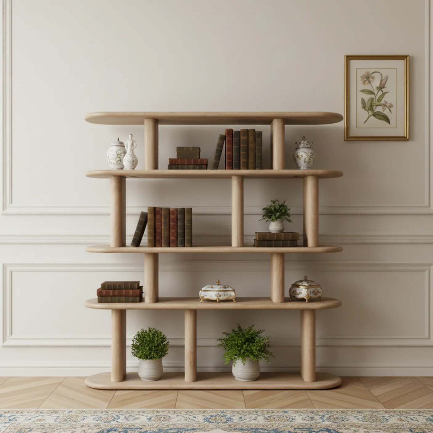 Etagère avec 4 etagère ouverte | Naturelle | Organic