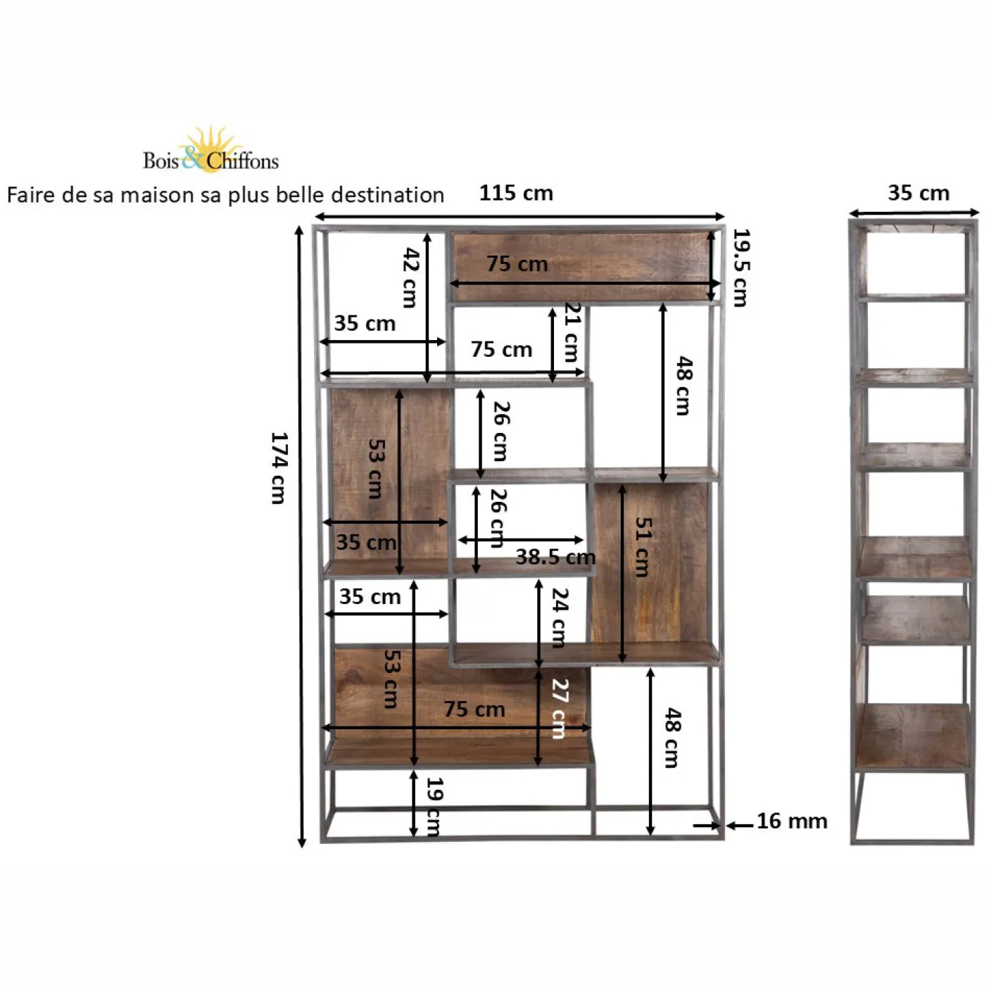 Etagère de bibliothèque design | Mango Stockholm
