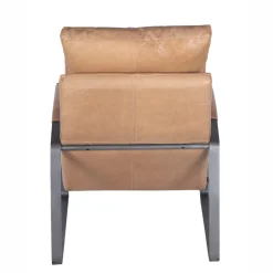 Fauteuil cuir beige – Damo