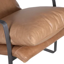 Fauteuil cuir beige – Damo