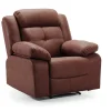 Fauteuil Cuir Relax Manuel | Sydney Chocolat