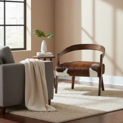 Fauteuil de cuir de vache Matador | Cuir
