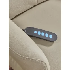 Fauteuil relax électrique cuir Grecia Gris foncé