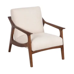 Fauteuil tissu bouclette gris | Jade