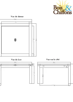 Grande table à manger carréé allonge 130 | Acacia Gordon
