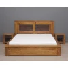 Lit bois sculpté 160 bicolore | Acacia Maya