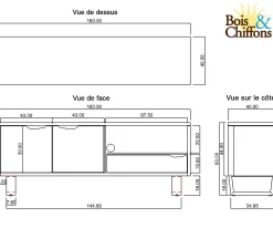 Meuble tele bois | Acacia Forest