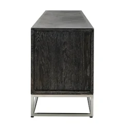 Meuble TV 220 Blackbone silver 4-portes
