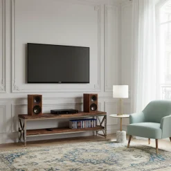 Meuble TV 2 etageres 140 cm | Chelsea
