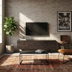 Meuble TV 3 Portes 160 CM | Havana