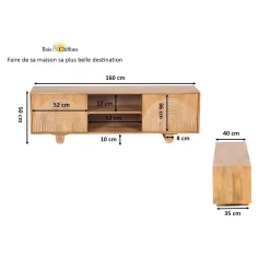 Meuble TV 2 portes | Eran