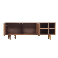 Meuble TV 2 portes 4 niches | Manguier Ramon