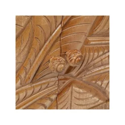Meuble TV 2 portes 2 niches en bois massif manguier - Floria