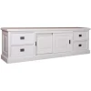 Meuble TV 2 portes 4 tiroirs | Pin Charme