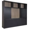 Meuble TV 5 portes "Chêne Moderne"